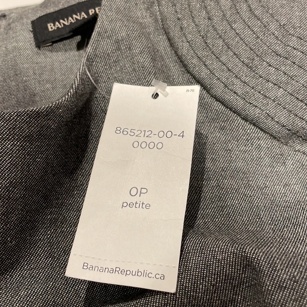 (2/$70) NWT Banana Republic classic closet staple dress - 0P Gray - Picture 6 of 10
